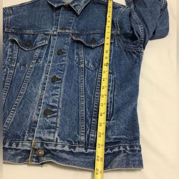 Levi’s Jean Jacket Vintage Trucker Style Made In U.S.A 71506-0214 Size 42L - Picture 15 of 15